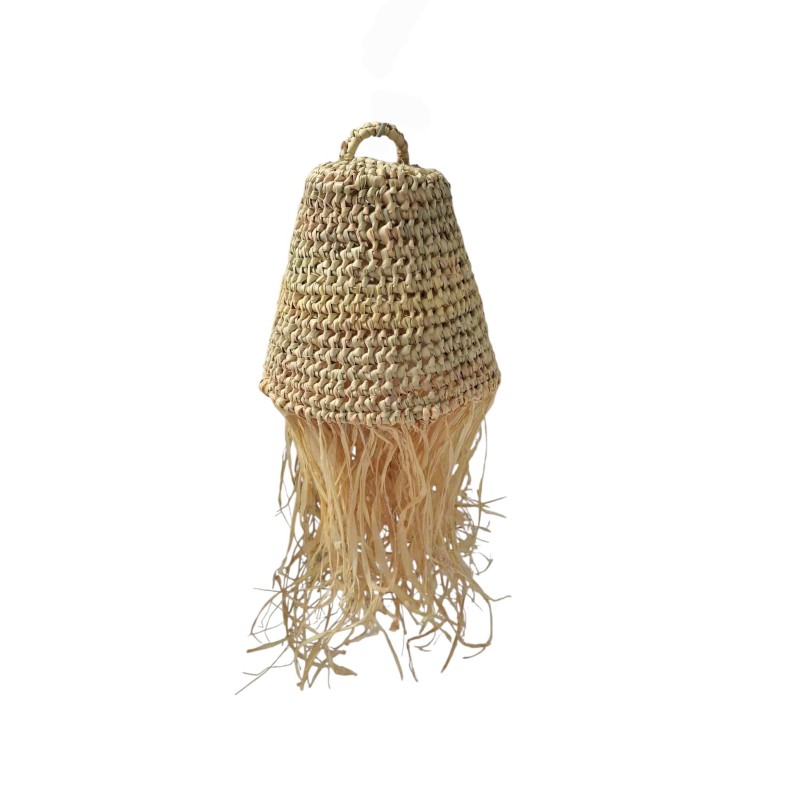 LAMPARA PALMITO FELCOS RAFIA D20X20 CM