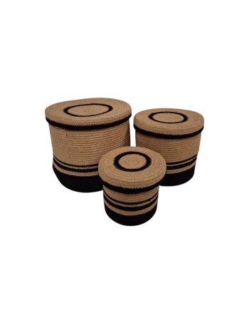 CAJA YUTE REDONDA TAPA D16X16 CM