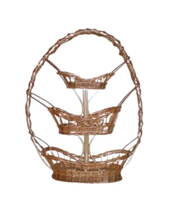 CESTA MIMBRE NACIONAL 3 PISOS 105X75 CM (POR ENCARGO PLAZO APROX 15 DIAS) (PORTES DEBIDOS)