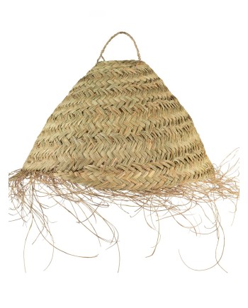 LÁMPARA ESPARTO REDONDA TUPIDA D50X35 CM