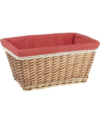 CESTA MIMBRE RECTANGULAR FORRADA 50X35X2