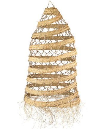 LÁMPARA ESPARTO TUBULAR CALADA D50X90 CM