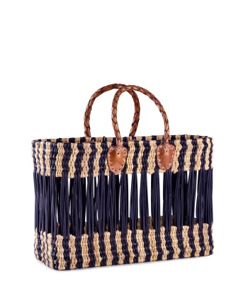 BOLSO JUNQUILLO CALADO NEGRO ASAS LARGAS 40X20X26 CM