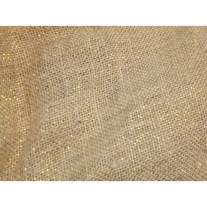 ARPILLERA DE YUTE ORO 100 CM ROLLO 25 MT