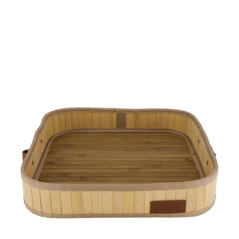 BANDEJA BAMBÚ CUADRADA 37X37X7 CM