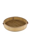 BANDEJA BAMBÚ REDONDA D37X7 CM