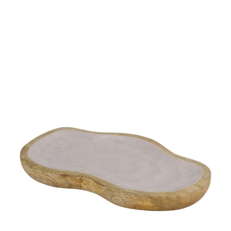 BANDEJA MADERA ESMALTADA 28X18X2.2 CM