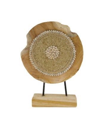 ESCULTURA TEKA CONCHAS REDONDA 28X8X38 CM