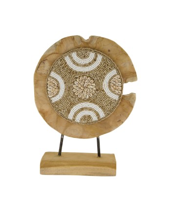 ESCULTURA TEKA CONCHAS REDONDA 28X8X38 CM
