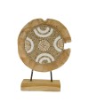 ESCULTURA TEKA CONCHAS REDONDA 28X8X38 CM