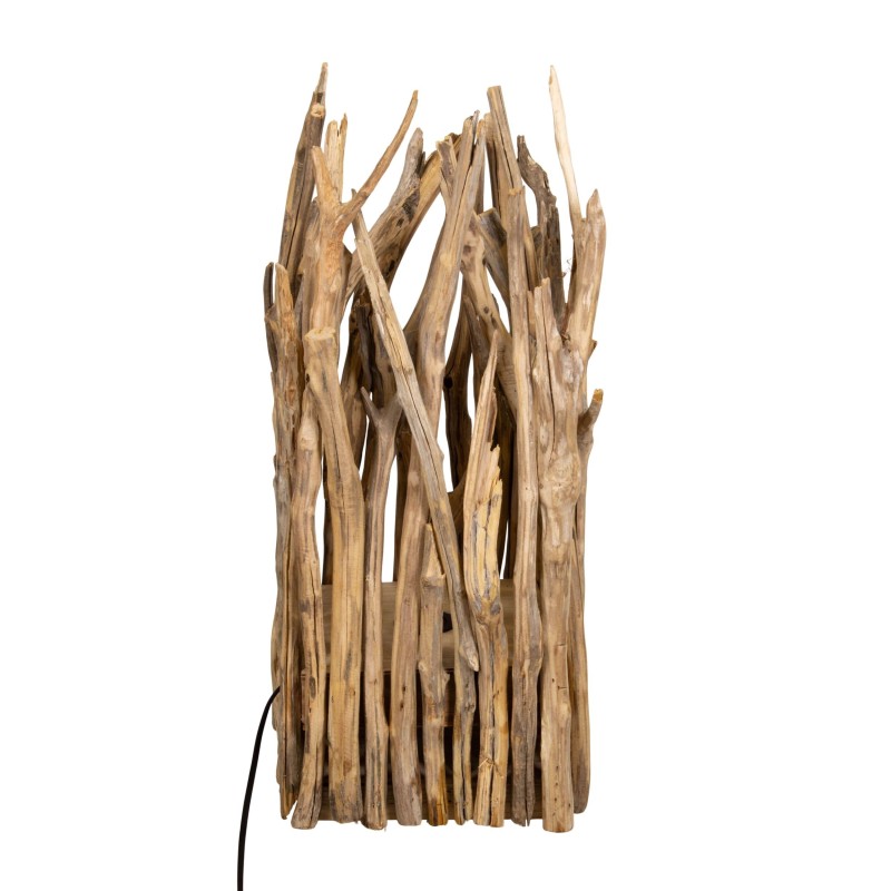 LÁMPARA RAMAS MADERA 24X24X58 CM