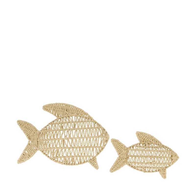 MURAL PEZ CUERDA PAPEL 29X37 CM SET 2