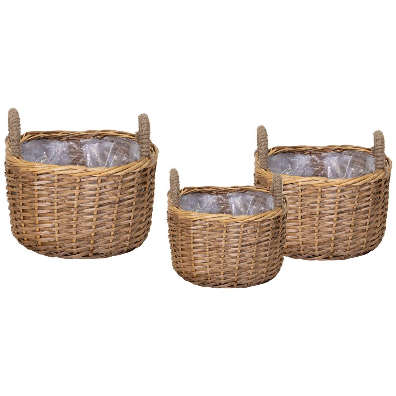 CESTA MIMBRE NATURAL OVAL  55X44X35 CM