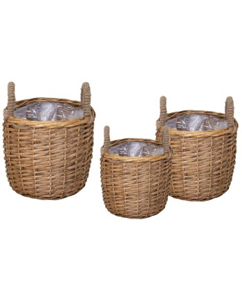 CESTA MIMBRE NATURAL REDONDA D28X26 CM