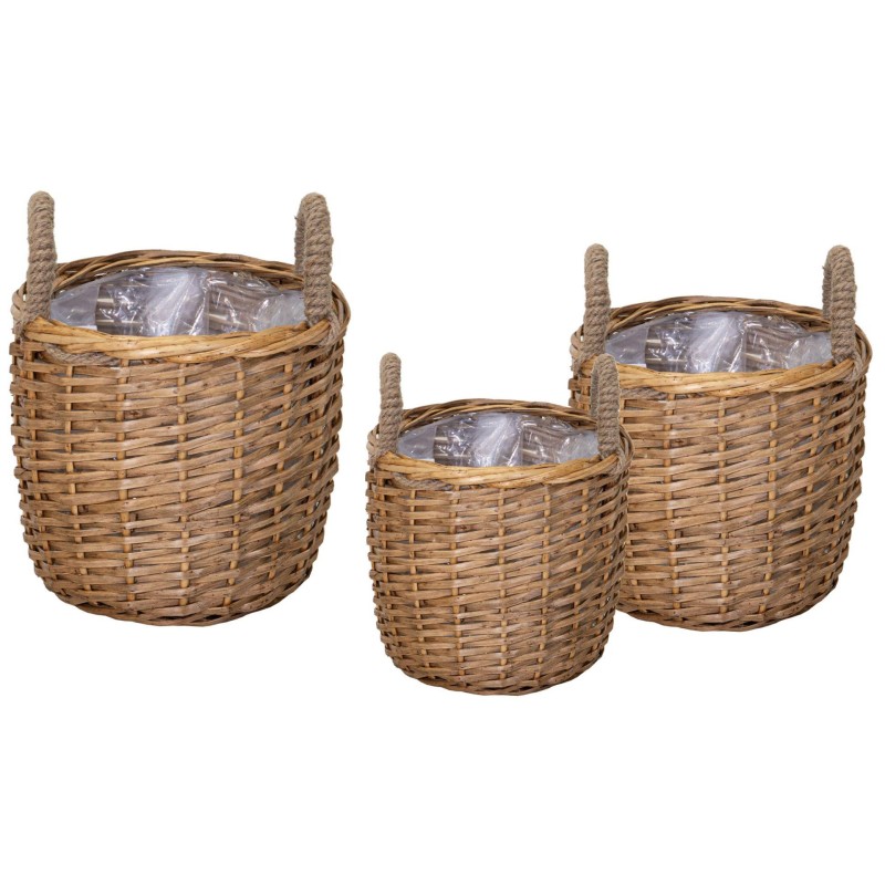 CESTA MIMBRE NATURAL REDONDA D28X26 CM