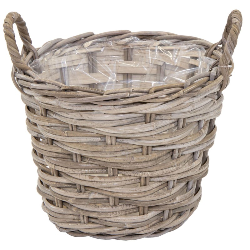 MACETERO RATTAN TRENZADO D35X25 CM