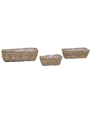 JARDINERA RATTAN 50X20X15 CM