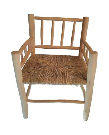 SILLÓN CUERDA RESPALDO MADERA 60X64X85 CM