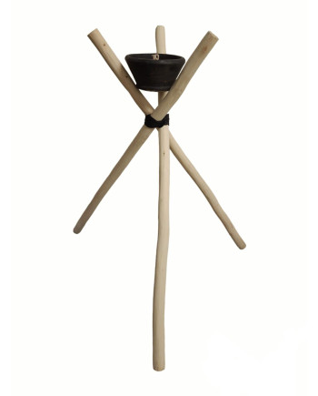 ANTORCHA JARDÍN MADERA 3 PATAS D100X120