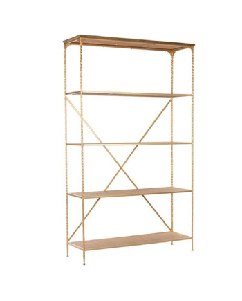 ESTANTERIA METAL MADERA 117X38X199 CM