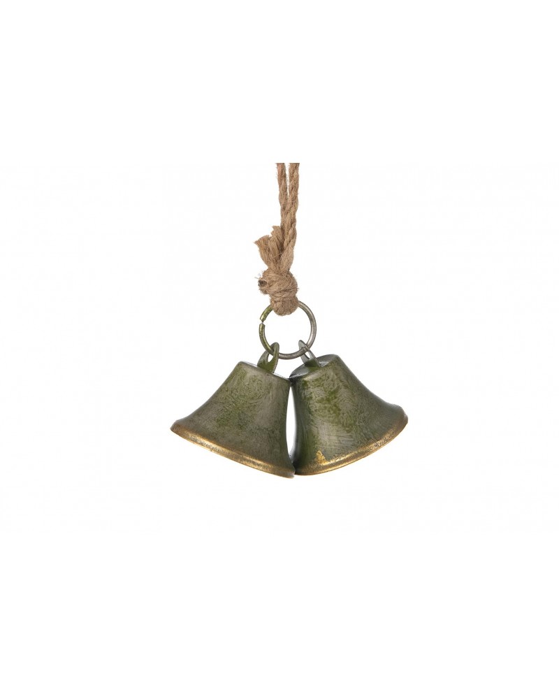 Colgante campana metal  5.5x5.5x4cm bronce