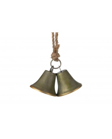 Colgante campana metal 6.5x6.5x5.2cm bronce