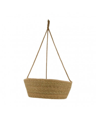 MACETERO COLGANTE SEAGRASS NATURAL Ø38x14cm