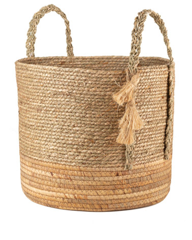 CESTA SEAGRASS FONDO REFORZADO D34X30 CM