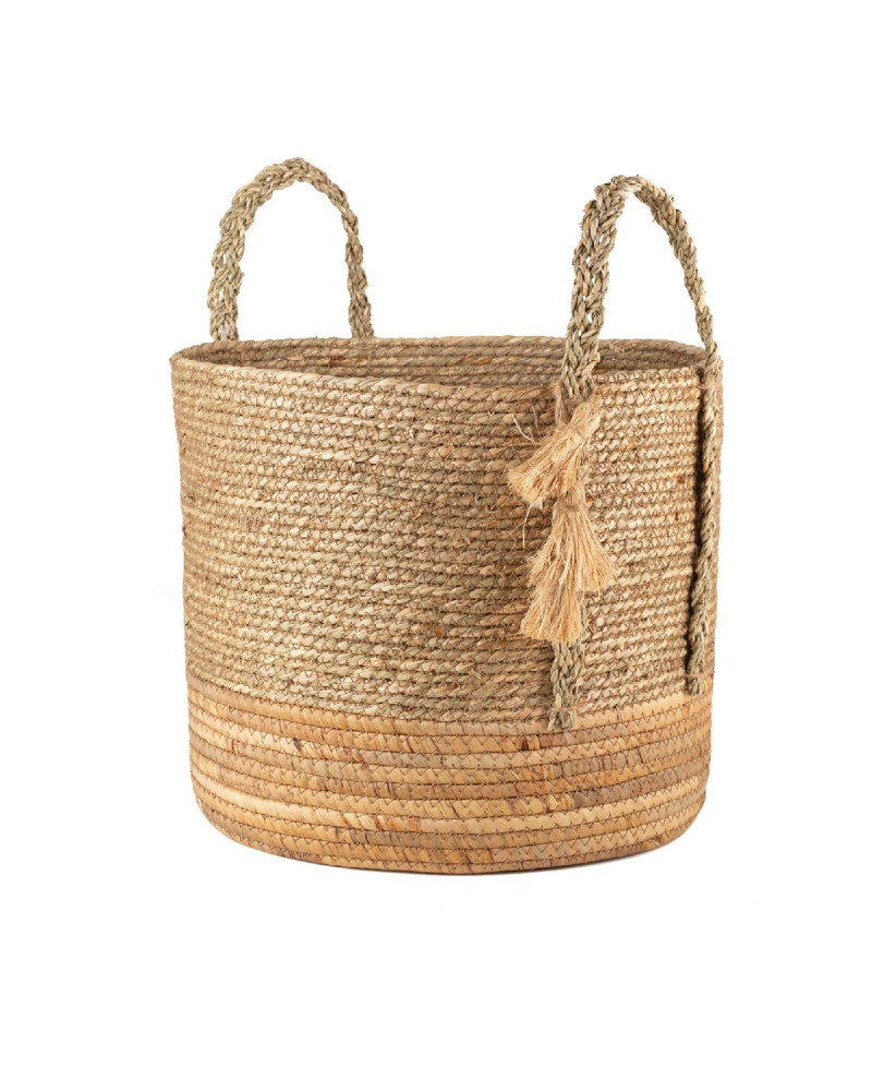 CESTA SEAGRASS FONDO REFORZADO D26X19 CM